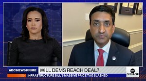 1.9K views · 29 reactions | "American leadership is at stake. Our leadership on climate is at stake." Rep. Ro Khanna discusses potential negotiation plans between progressives and moderates after the infrastructure bill shrank from $3.5 to $2 trillion. abcn.ws/3D5s8sk | ABC News Live | Facebook