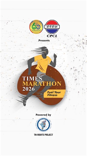 Chennai, get ready to run! Join the Times Marathon 2026 – Fuel Your Fitness! Presented by CPCL, powered by TN-Rights Project, with health partner Dr. Kamakshi Memorial Hospitals. Run 21K, 10K, 5K, or the 1K Inclusive Run on Sunday, 22nd February 2026, 5 AM — from Sivanandha Salai to Omandurar Grounds. Register now: reg.myraceindia.com/MRTS/TIMES2026 #TimesMarathon2026 #CPCL #TNRightsProject #RunForHealth #ChennaiEvents | Chennai Petroleum Corporation Limited