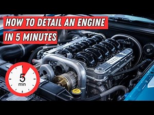 Clean And Detail Your Car Engine IN 5 Minutes