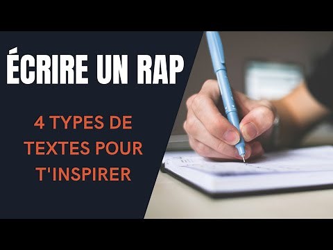 Écrire un rap : 4 types de textes pour t'inspirer