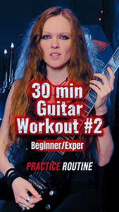 ⚡ 30-Min Guitar Workout #2 ⚡ Whether you’re just starting out or already shredding, this practice routine will level you up. ☠️🎸 The key to progress isn’t just grinding one exercise for 30 minutes straight — it’s about variety and intention in your practice. Mixing different drills builds speed, control, endurance, and fretboard awareness way faster than repeating the same thing over and over. This workout is designed to challenge beginners and experts alike. Want the full tabs? 👉 They’re up o