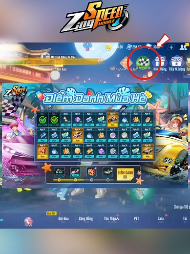 Điểm Danh Mùa Hè Nhận Ngay Xe A Free Vĩnh Viễn Racer ơi ✨ #zingspeedmobile #zingspeedmobile_vng #vnggames
