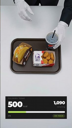 Taco Bell Under 500 Calories: Doritos Locos Taco Combo