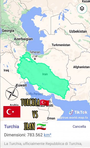True Size of Turkey and Iran Compared: Geography Insights