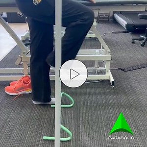 The step-through exercise helps restore normal gait patterns by providing proprioceptive feedback to the foot and ankle and teaches the individual how to load weight onto the lower extremity during early phase rehab. Goals during early phase Achilles repair rehab should include: ✅ Surgical site protection and edema control ✅ Gradual restoration of mobility and lengthening of the tendon and tissue ✅ Progression to full weight-bearing as tolerated. . . . #goparabolic #teamparabolic #performancetra