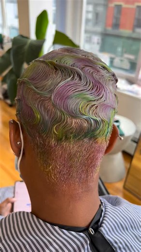 Illeisha Lussiano | NYC on Instagram: "Have you ever seen iridescent hair before? I hadn’t either before making it happen for my client, I loveeeee how this came out!"
