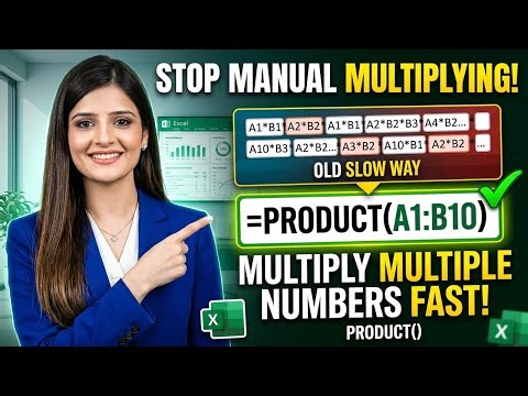 Excel PRODUCT Formula | Multiply Multiple Numbers Fast