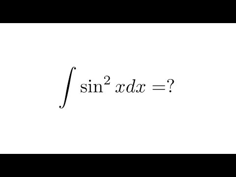 integral of sin^2(x)