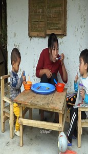 Traditional Banh Tet.Cylindrical sticky rice cake - the life of a single mother raising two children | Delicious Cooking