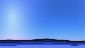 Download Motion of blue paper art cartoon abstract waves on blue light sky background. Video animated background. for free