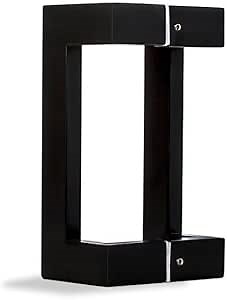 24 Inch Matte Black Door Handles Offset, Modern Stainless Steel Entry Door Handle Pull for Interior Exterior Home Office Commercial Store Shop Double Doors Single Doors, Square Rectangular Shaped Bar