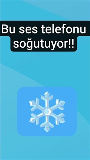 bu ses telefonu soğutuyor!! #keşfet