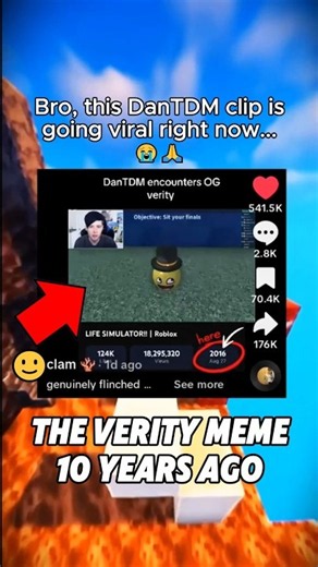 DanTDM Accidentally Met Verity 10 Years Ago?! 🙂😭 (Verity Meme) 🔥