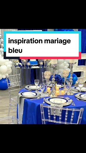 Réponse à @kouraesther1 inspiration mariage en bleu. 📷pinterest . . #mariagedereve #decomariage #weddinginspo #weddingplanning #weddingcolors #weddingtheme #blue