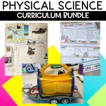 Physical Science Year Long Curriculum Lesson Unit for Grades 6 7 8 NGSS Aligned