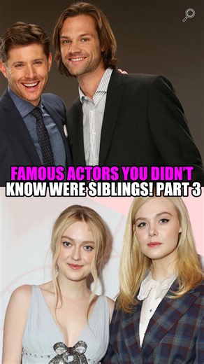 545K views · 9.3K reactions | Famous actors you didn't know were siblings!  . . . #curiosities #curiosity #animals #didyouknow #curious #curiousworld #unknown #curiosities #knowledge #likes #unknownfacts #facts #unbelievablefacts #curiousfacts #didyouknow❓ #curious #fact #mystery #news #novelties #amazing #knowledge #didntknow #worldcuriousfacts #incredible #nerdcuriosities #fantastic #fantasticnerd | Clan of the Curios | Facebook