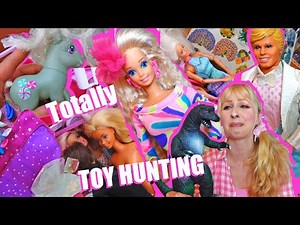 Vintage TOY and DOLL hunting flea market - 80s 90s Barbie, G3 My little Pony, Godzilla, Totally Hair