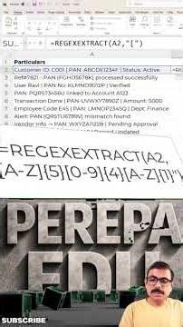 Stop Struggling with PAN Extraction 😳 | Excel REGEX Trick You Must Know!