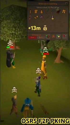 OSRS F2P PKING #osrs #pure #pking