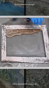 21K views · 274 reactions | I teach women to create beautiful coastal art using resin, crushed glass and crushed shell! #resinartwork #glassart #coastalart #beachdecor #beachpour | Mettle Modern Design | Facebook