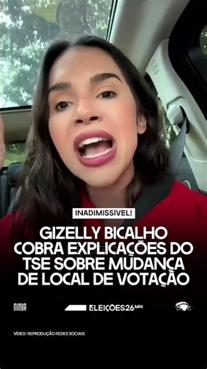 🚨Gizelly Bicalho reports change in her polling place and alerts to the problem🚨