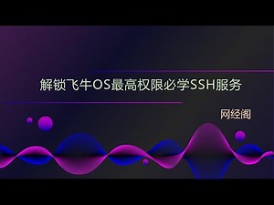 解锁飞牛OS最高权限必学SSH服务