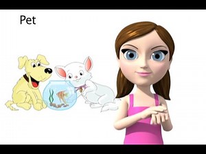 Pet - ASL sign for Pet - Animated