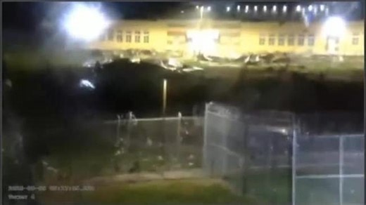 Prison Break: Scary Moment Severe Storm Blows Roofs Off Nebraska Penitentiary