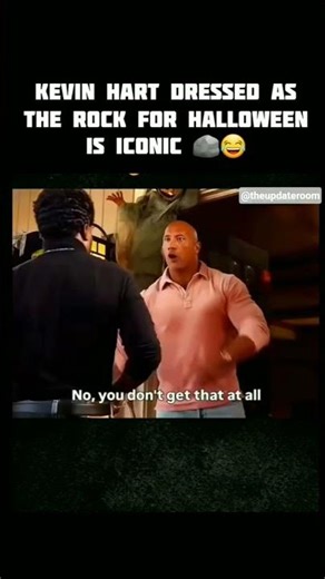 Kevin Hart Dressed as The Rock for Halloween is ICONIC! 🪨😂 #ytshorts #viral #shortsfeed #news #fyy