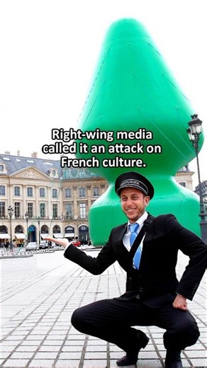 Paris Called It a Christmas Tree but Many Saw an Insult #artcontroversy #publicart #contemporaryart