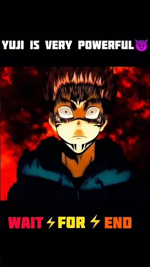 Yuji is very Powerful😈 #yuji #gojo #jujutsukaisen #anime #viral #sukuna #amv