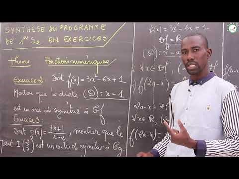 Exercises - Première S - Mathematics: Program summary / Numerical functions / M. Boye