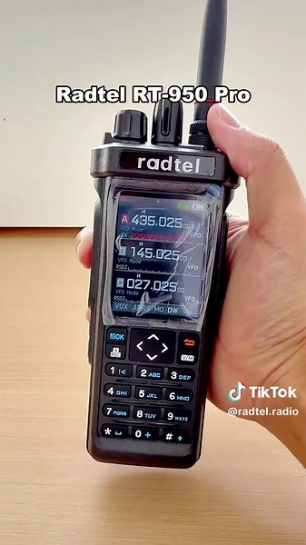 Radtel RT-950 PRO Clear Version (27Mhz TX/RX) 10W Walkie Talkie AM/FM/USB/LSB/CW Receive GPS/APRS Wireless Bluetooth Phone Programming NOAA Two Way Radio