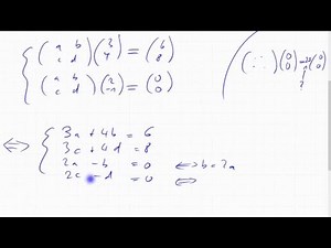 07E.1 Matrix aus Eigenvektoren und Eigenwerten bestimmen