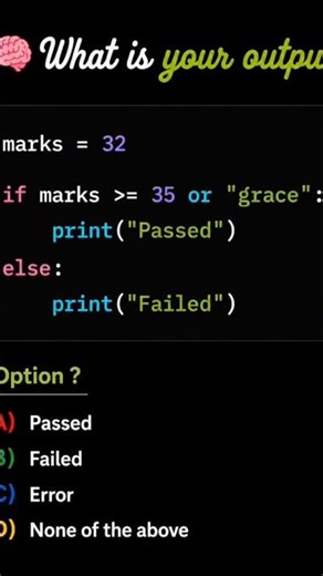 🧠 Python Output Challenge 90% beginners give the wrong answer 😵‍💫 Can you solve it? #shorts