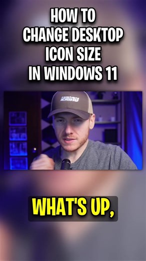 How to your Change Desktop Icon Size in Windows 11! #windows11 #windowstips #computertips #guide #tutorial #windows10 #tech