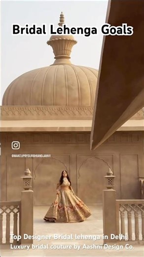 Every Indian bride dreams of the perfect bridal lehenga. A wedding lehenga for modern Indian bride