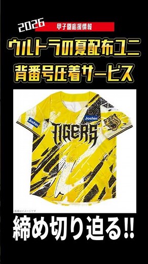 チケット持ってる方必見！26年ウル虎の夏ユニフォームの背番号入れる方法 ウルトラの夏 阪神タイガース #hanshintigers #甲子園 #プロ野球 #野球 #baseball