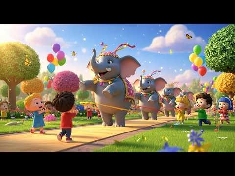 Dancing Elephants Parade | Fun Animal Dance Song for Kids