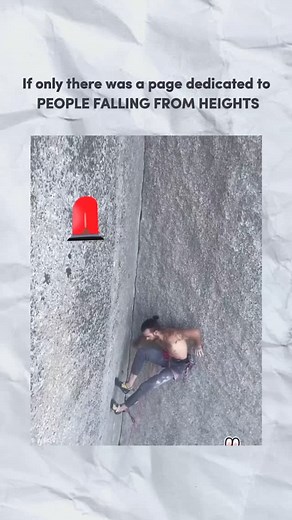 Fall From Height on Instagram: "📸 Follow us @scaryheight for heart-stopping moments that will leave you breathless. Watch as people unexpectedly fall from heights, facing the unknown.⛰️🔦 #explore #reel #height #falling #whipper #people #rockclimbing #mountains"