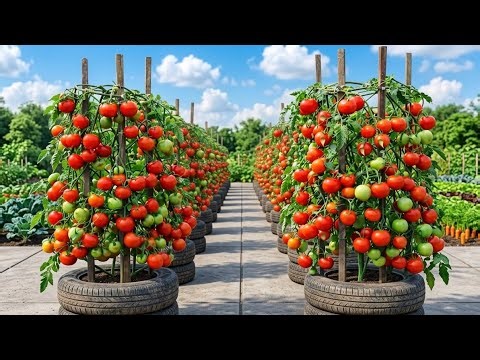 The Secret to Growing High-Yield Tomatoes in Recycled Tires