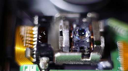 Electronic device with a red light - Free Stock Video