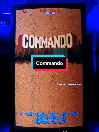Commando is a classic 1985 Capcom arcade run-and-gun video game.#retro #retrogaming