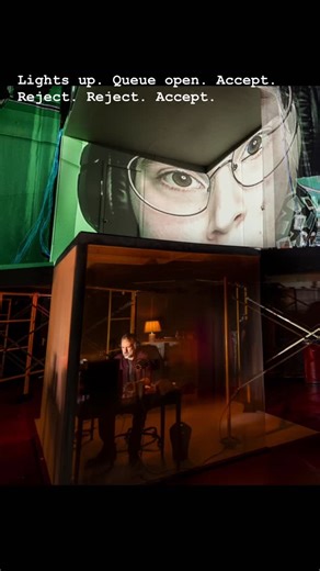 Brian Corr on Instagram: "Lights up. Queue open. Accept. Reject. Reject. Accept. Frank’s journey as a content moderator begins as he confronts the darker side of social media in a rapidly surging digital landscape. Enveloping. Haunting. Ambitious. Richly imaginative, and profoundly human. Get your tickets today! 🎟️& Info: https://www.centralsquaretheater.org/shows/the-moderate/ The Moderate explores the lives of content moderators who witness the darker side of social media. The play contains m