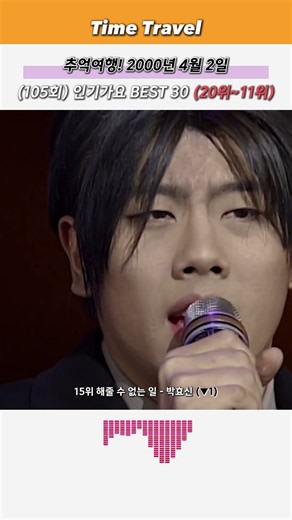 추억여행! (20위~11위) 2000년 4월 2일 (105회) 인기가요 BEST 30