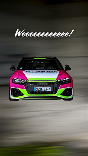 Ein bisschen Spaß mit unserem RS4!😍🩷💚