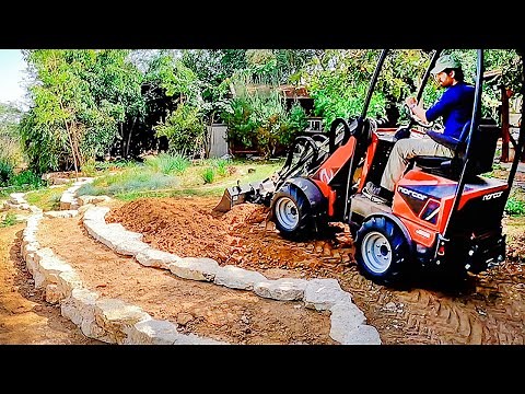 Building Stone Terraces on a Big Natural Garden