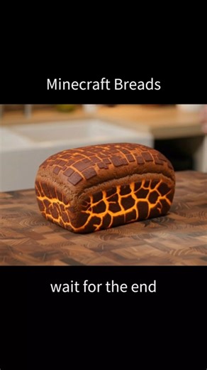 Soul Soil & Magma Block Bread Slicing | Minecraft Baking ASMR #AI #ASMR #Minecraft