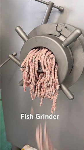 Automatic fish grinder #grinding #amazingmachinery #foodprocessor