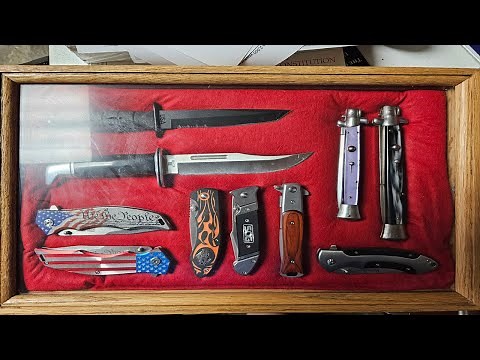 DIY Knife Collection Display Case